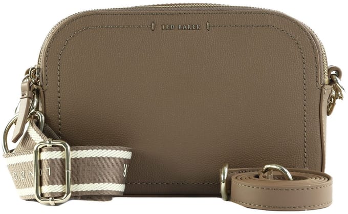 Ted Baker schoudertas Luceele Webbing Leather Crossbody Bag Taupe