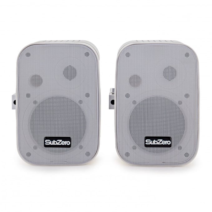 SubZero SZS-P5Y 5 Passive Background Wall Speakers, White, Pair