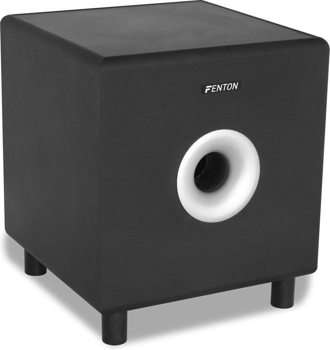 Actieve subwoofer - Fenton SHFS10B - hifi subwoofer 10'' - 200W - Zwart