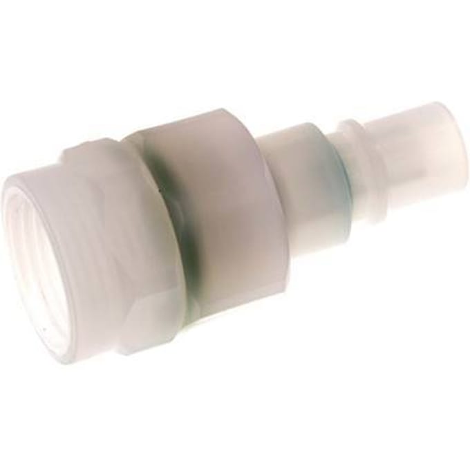 PVDF DN 7.2 Koppeling Insteeknippel G 3/8 inch Binnendraad Dubbele afsluiting