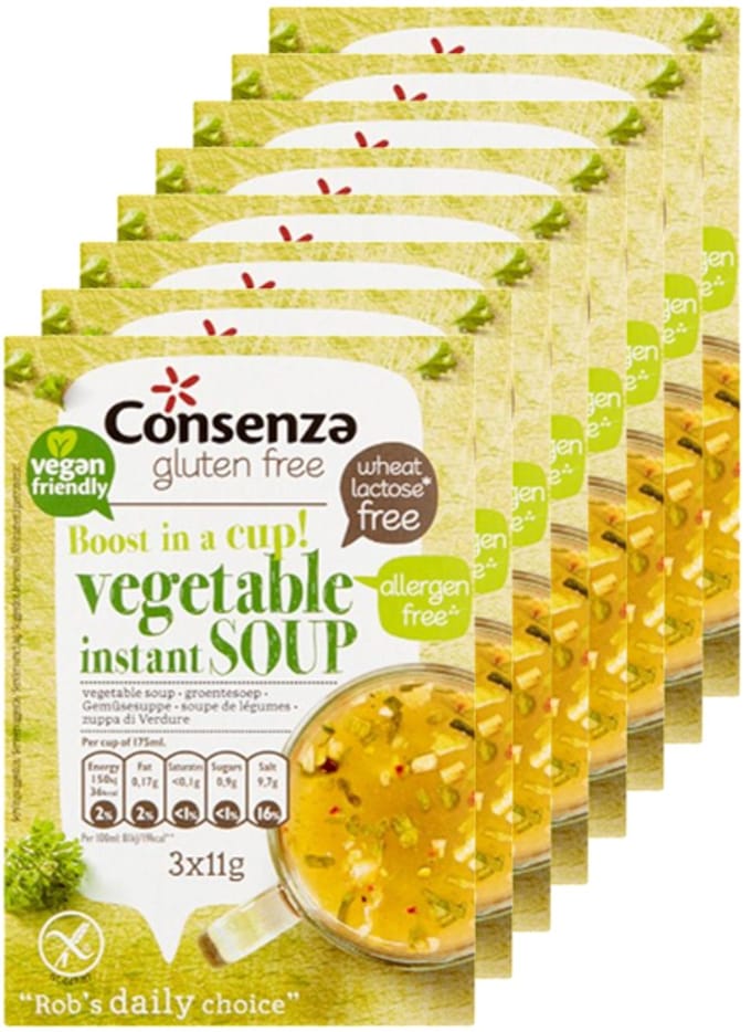 Consenza | Groentesoep Instant | 8 stuks | 8 x 11g