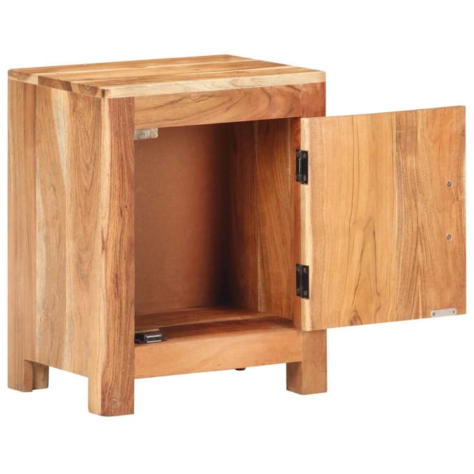 vidaXL - Nachtkastje - 40x30x50 - cm - massief - acaciahout