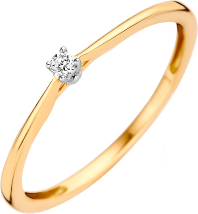 Blush Diamonds - Dames - 14 karaat goud - Ring - Goud - Maat 54