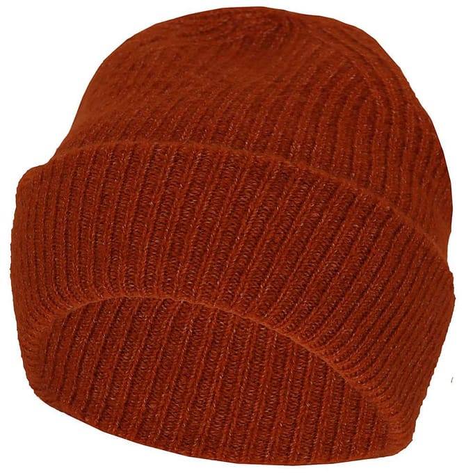 Sarlini - Muts dames - Ribbed - One Size - Midden Bruin