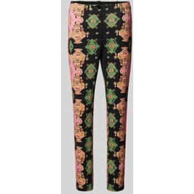Korte stoffen broek met bandplooien, model 'Sidney'