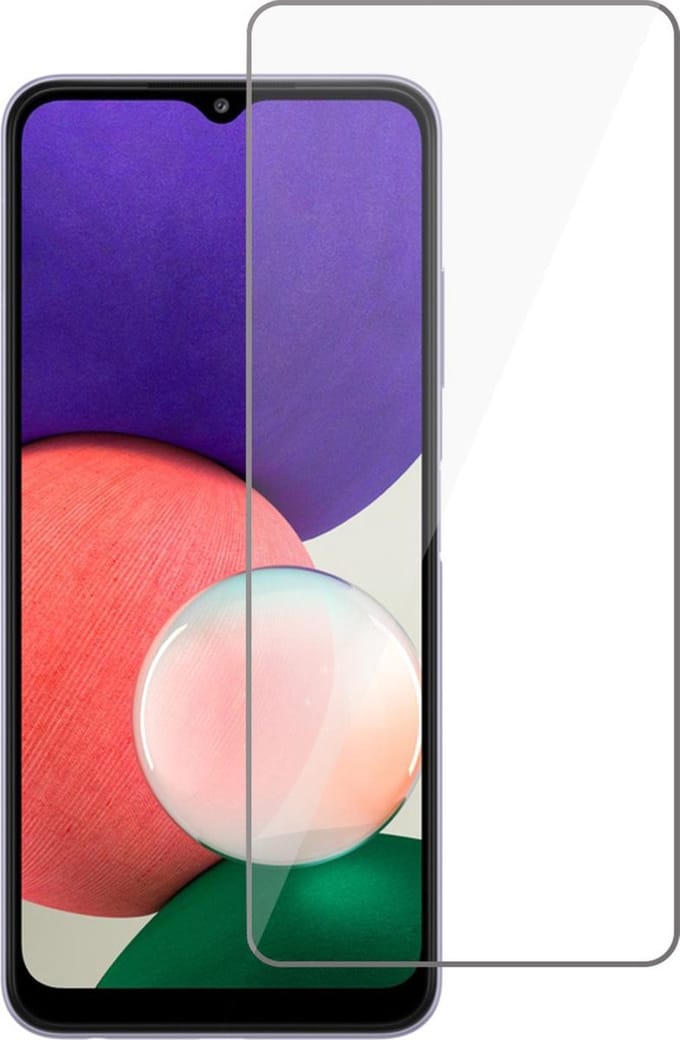Screenprotector geschikt voor Samsung Galaxy A22 4G - Screen Protector Glas