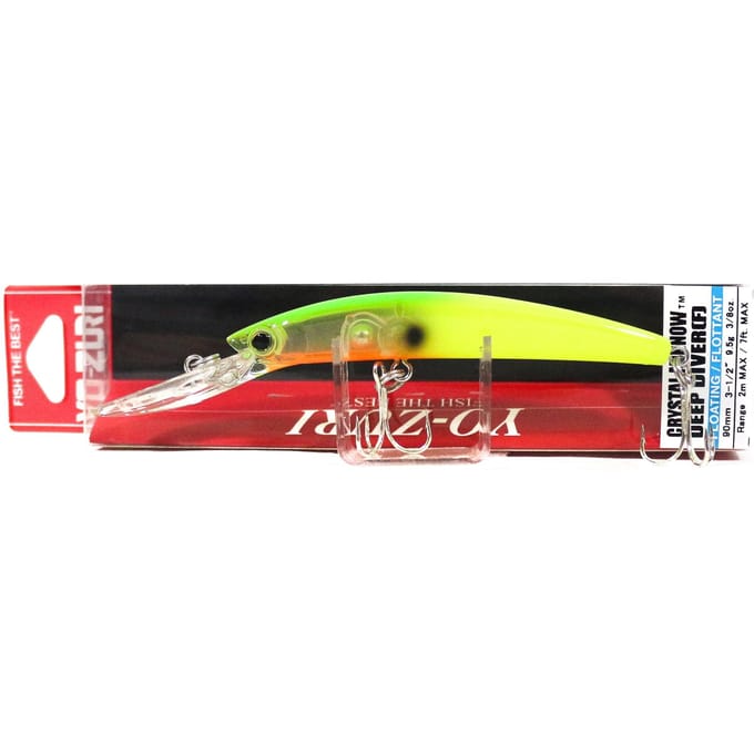 Yo Zuri Crystal Minnow DD 90 mm drijvend kunstaas R538-BTCL (9392) black
