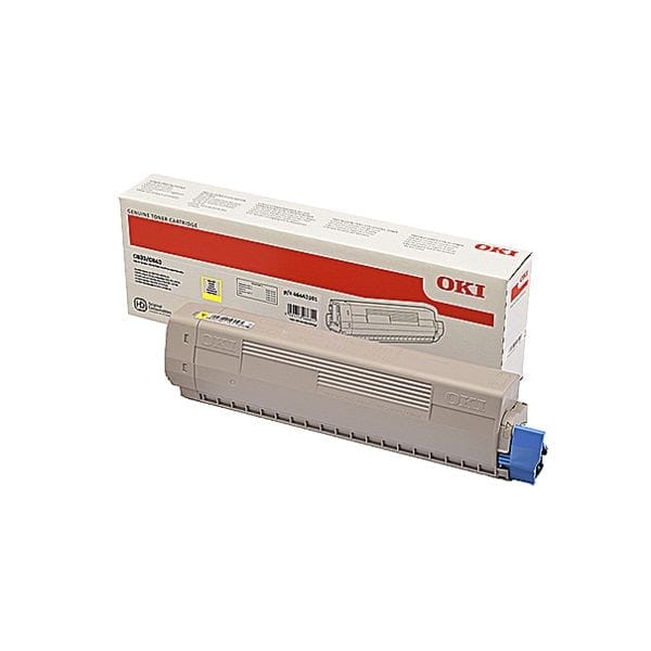 OKI 46443101 toner cartridge geel hoge capaciteit (origineel)