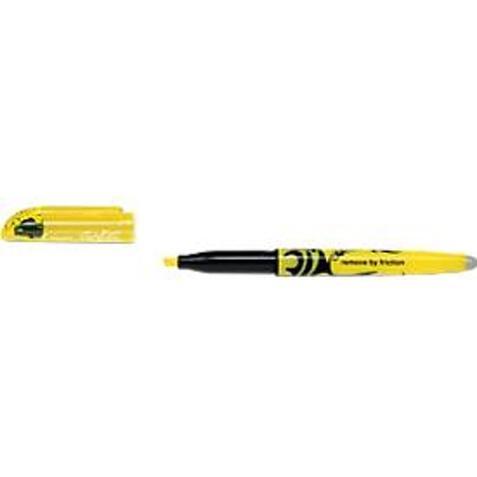 Fluoriscerende Markeerstift Pilot Frixion Light Fluorescerend Wisbare inkt Afgeschuind Geel 12 Stuks