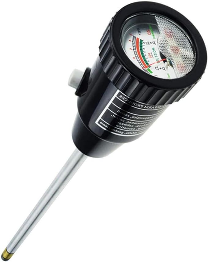 Bodemtester - PH meter - Planten Groei - Hoge Precisie - 2-4 inch - Zwart