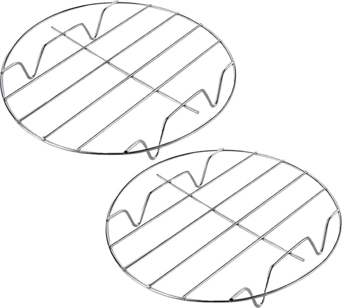 YUGN Ovenrooster Rond - Magnetron Rooster - RVS - Set 2 Stuks - 23 cm 28 cm