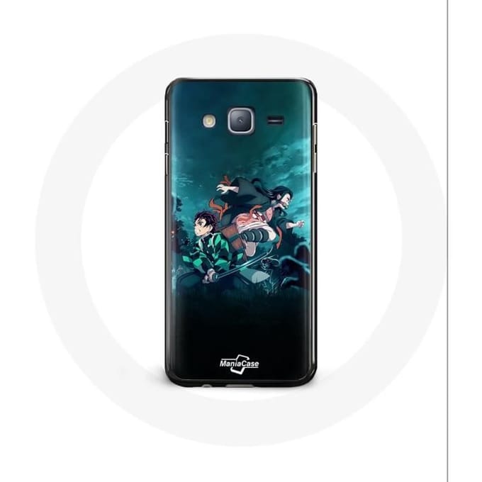 Case voor Samsung Galaxy j3 2016 Demon Slayer Manga Tanjiro en Nezuko