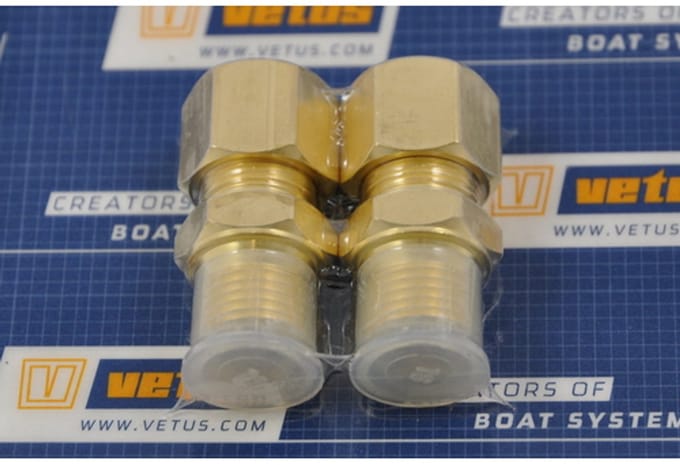 Vetus aansluitnippelset 10mm recht