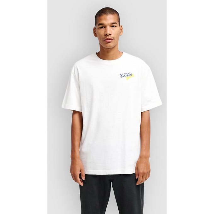 RVCA Dalas Tiger Palm T-Shirt wit