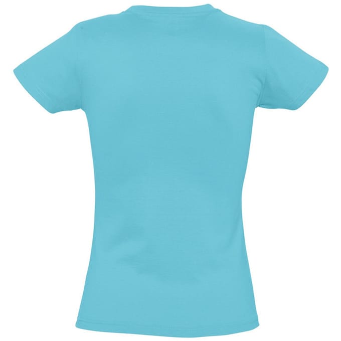 SOLS Dames/dames Imperial Heavy Short Sleeve T-Shirt (Blauw Atol)