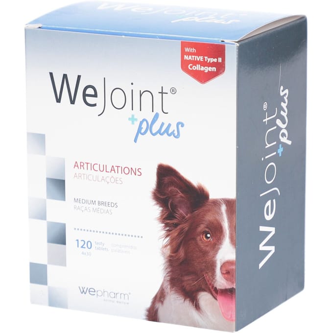 WePharm WeJoint PLUS Medium Breed - 120 tabletten - Ondersteuning Voor De Gewrichten Voor Middelgrote Honden - Natuurlijk Supplement