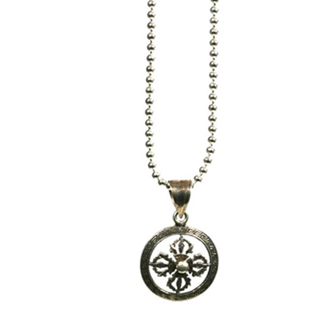 Heaven Eleven - Ketting - ballchain - RVS - zilver 925 - kruis - 50cm