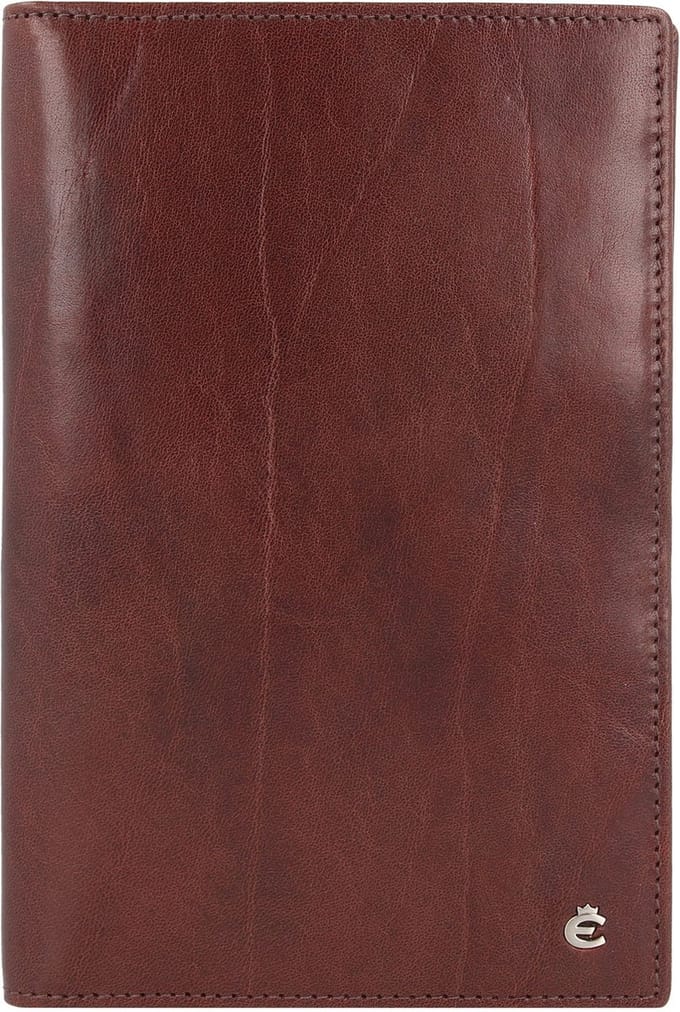Esquire Toscana Paspoortkoffer RFID Leer 12 cm - coffee