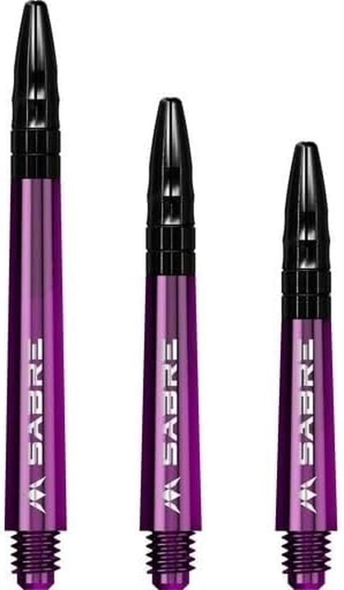 Dartpijlen Shafts Middenstuk Plus Zwart Paars