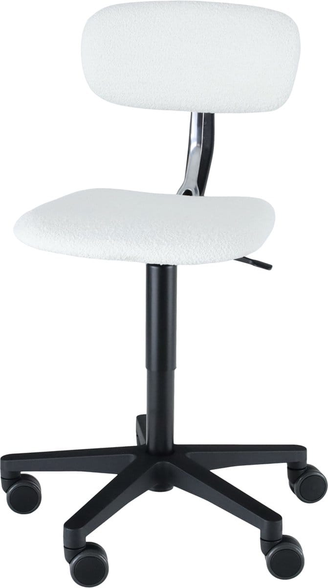 Wesjon Cassia chair werk/zadel stoel - gestofferd wit - flexibele zit