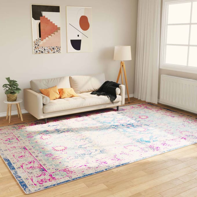 vidaXL - Vloerkleed - wasbaar - 190x300 - cm - meerkleurig