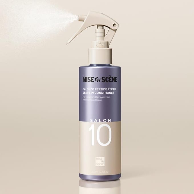 [Mise en scene] Salon 10 Peptide Repair Leave-In Conditioner 200ml gray
