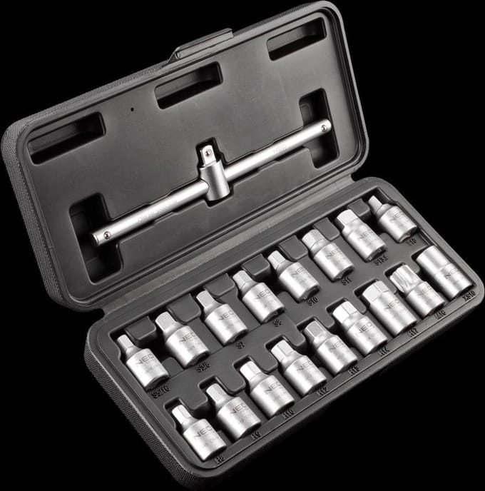 NEO 235 Serie - Klucze do Spustu Oleju - 18-delige Set - CrV Staal