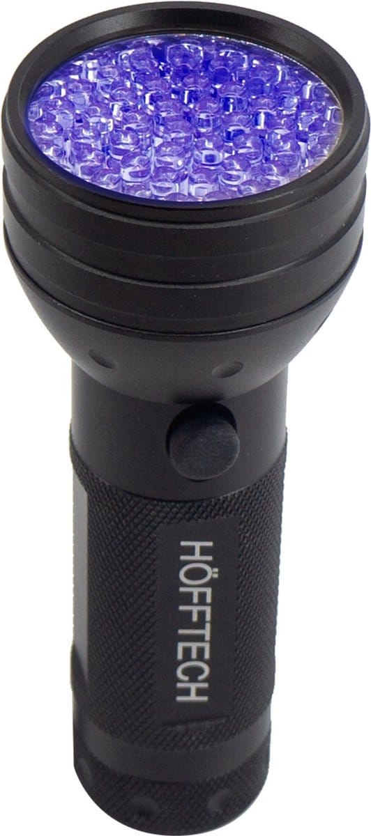 Hofftech zaklamp UV Licht - 51 LED's - 5 Watt - Geld - Urine & Overige - Aluminium