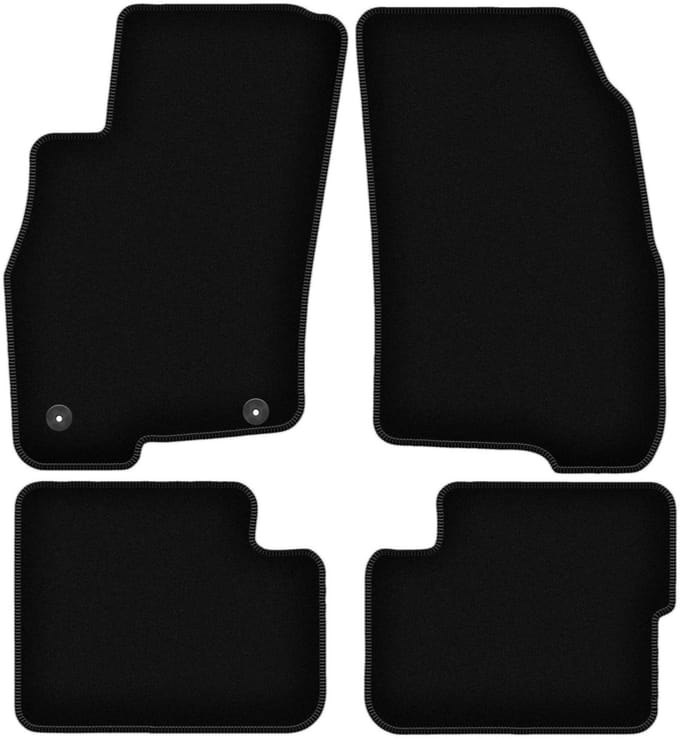 BASIC zwarte veloursmatten voor: Fiat Grande Punto hatchback (2005-2009)