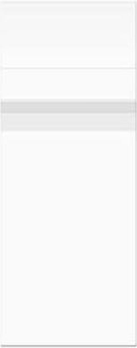 Plastic Zakken 21,9x59,7cm Transparant en Hersluitbaar (100 stuks) | Plastic zak