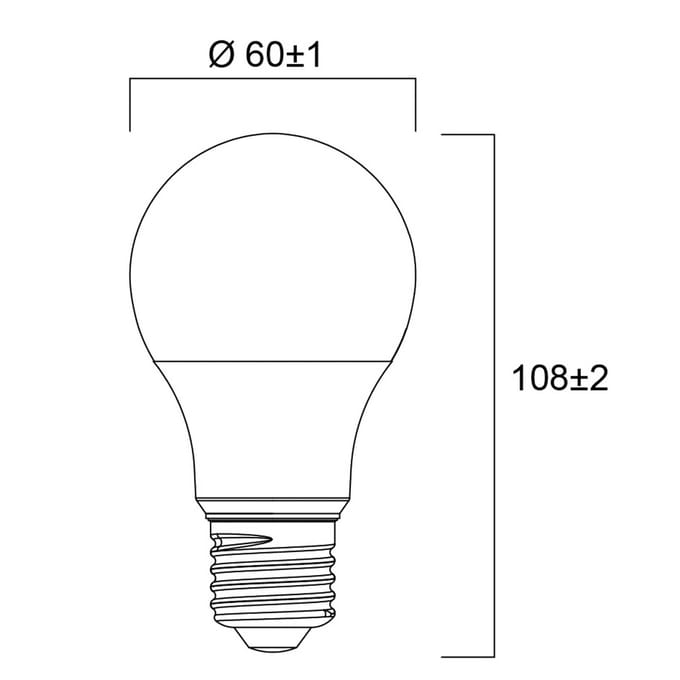 Sylvania LED lamp ToLEDo GLS, E27, 4 W, A60 mat, 6.500 K