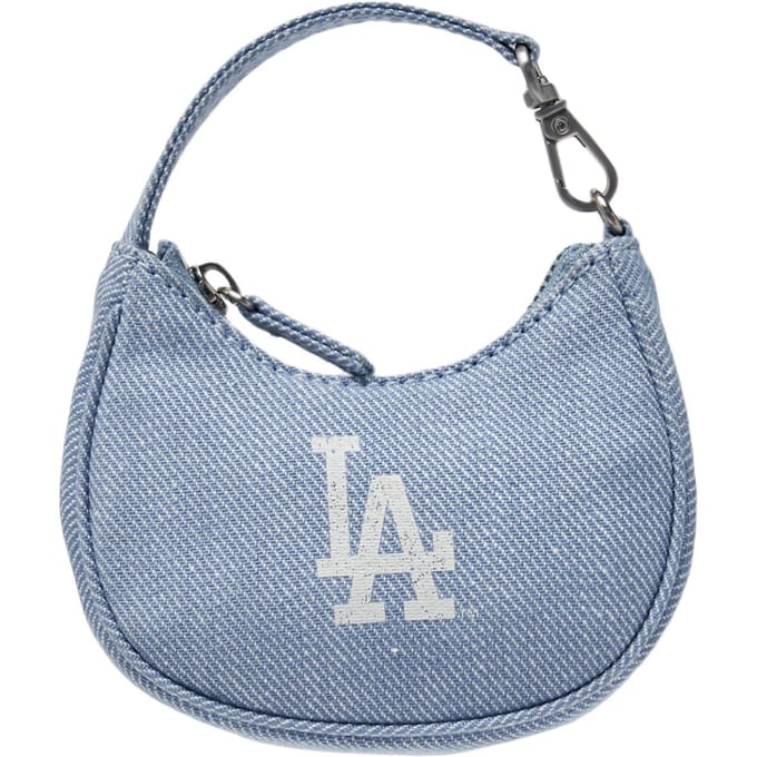 MLB Los Angeles Dodgers Mode Veelzijdig Draagbaar Katoen Polyester Portemonneetje Mini Unisex Accessoires Denim-Blauw 3APOB016N-07SBL Basic Set (Bag) gray
