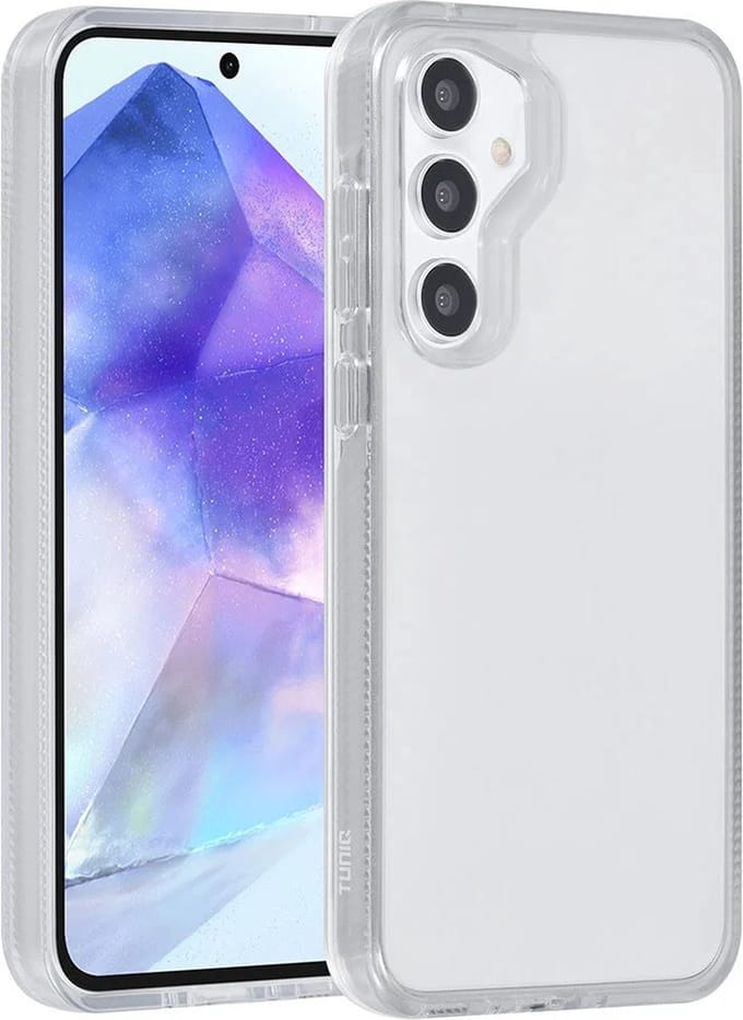 Back cover case - Silicone Hoesje Geschikt voor: Samsung Galaxy A55 - Wit