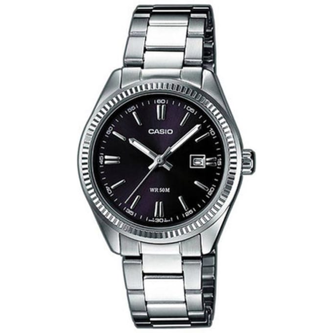Casio Casio Collectie Dames Zilveren Horloge LTP-1302PD-1A1VEG