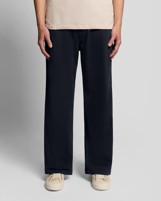 Broek Lyle & Scott Enzyme Wash Pleated