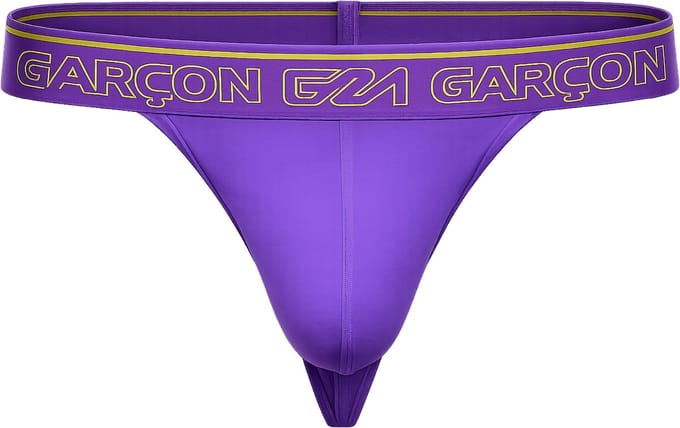 Garçon Thong Purple - MAAT S - Heren Ondergoed - String voor Man - Mannen Thong
