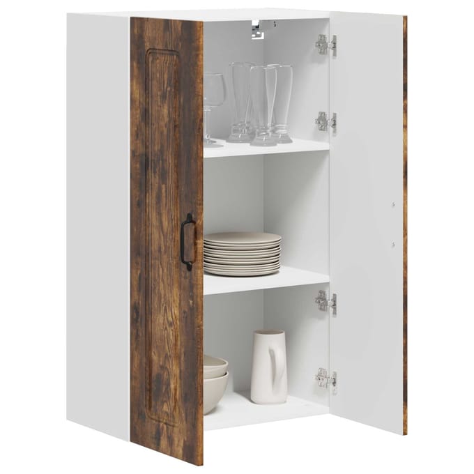 vidaXL - Vaatwasserpaneel - Kalmar - Rook - Eiken - 60 - x - 31 - x - 100 - cm