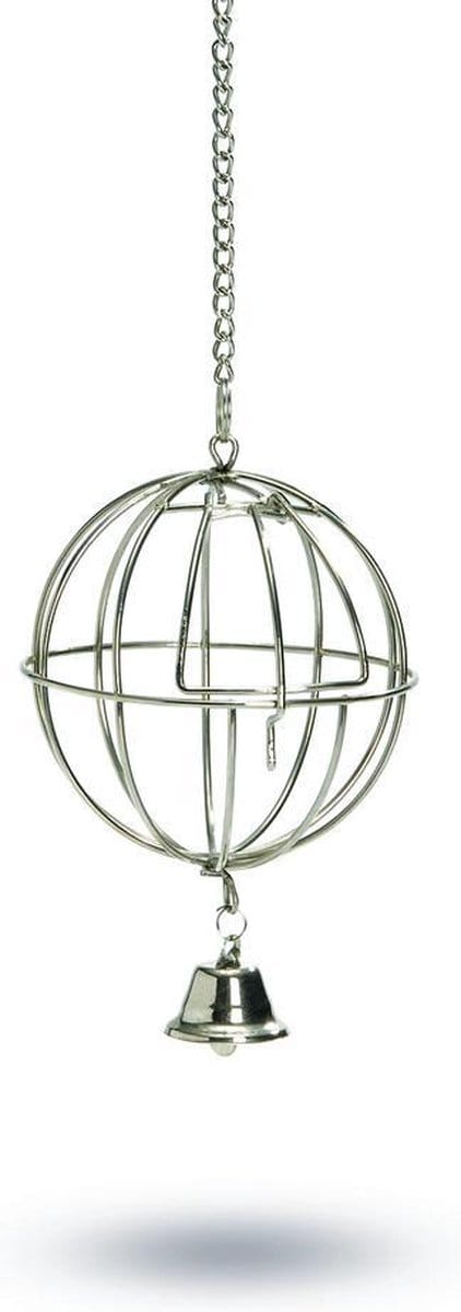 Beeztees Voederbal+Deur - Knaagdier - Chroom - 12 cm