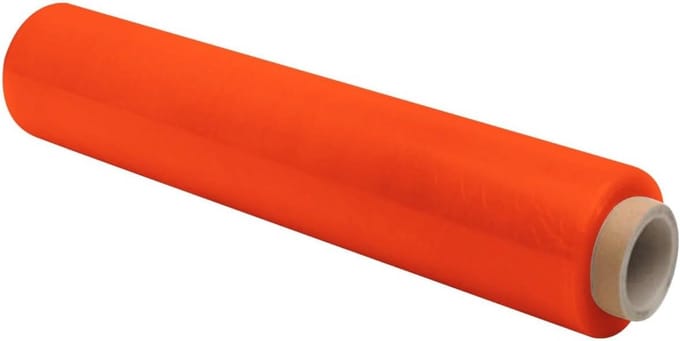 Handmatige Stretchfolie Rood 2,2 kg Palletwikkelfolie 500 mm 30 Micron