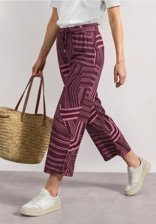 7/8 High Waist Culotte met patroon