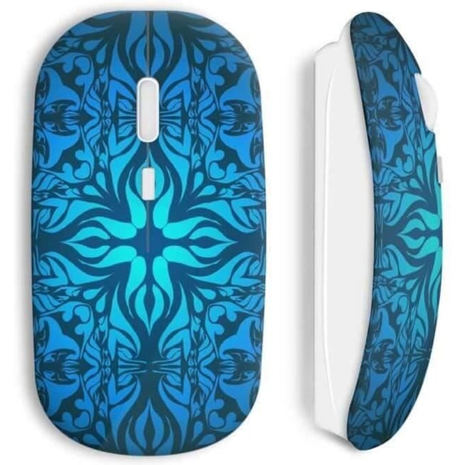 Souris sans fil - MANIACASE - Blue style effects - Clé USB incluse - Compatible Mac et PC - Wi-Fi