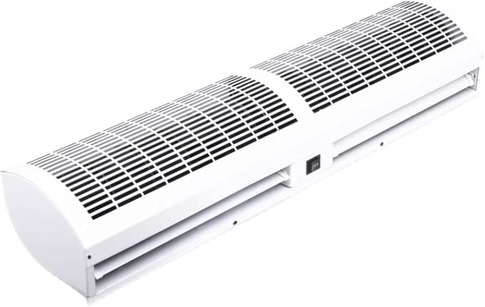 Luchtgordijn - Ventilator - Binnenklimaat Scheiden - Energiebesparend - 90 cm - Wit