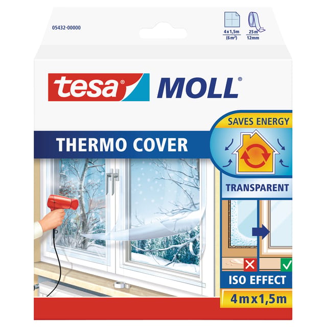 THERMO COVER 05432-00000-01 Isoleerfolie tesamoll Transparant (l x b) 4 m x 1.5 m 1 stuk(s)