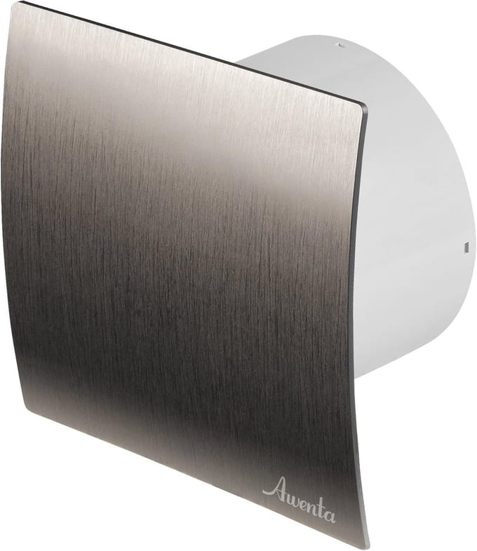 Badkamerventilator 100 mm met vochtigheidssensor en timer voor badkamer en keuken
