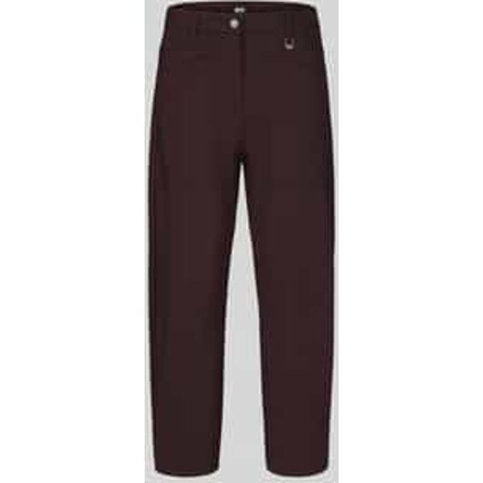 Recht broek met riemlussen model 'Baggy Smart'