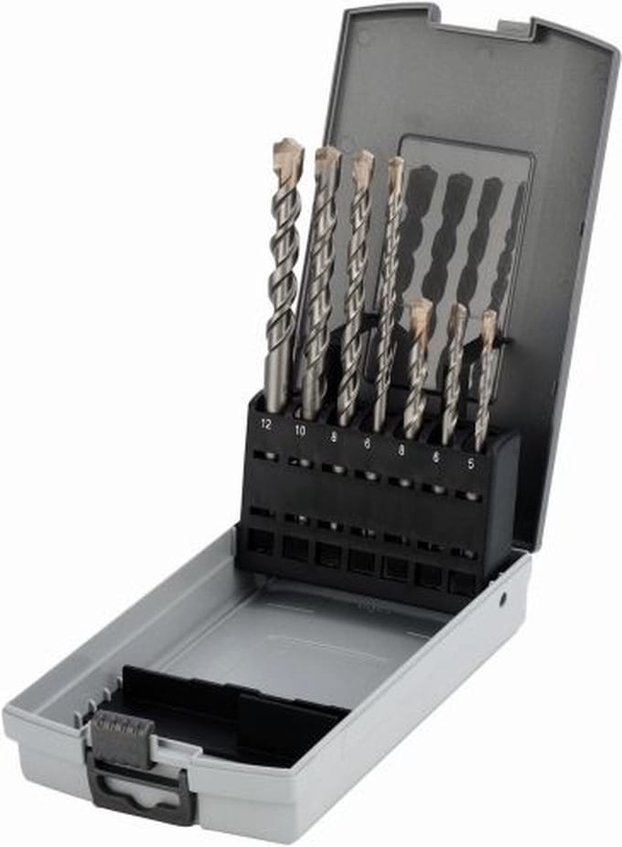 Cimco SDS-Plus boren assortiment 7-delig in klembox