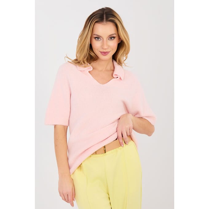 Alvara Polo Knit - Lichtroze / One Size