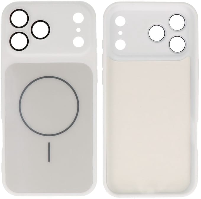 MagSafe Telefoonhoes – Shockproof Case met Camera Bescherming – Geschikt voor iPhone 17 Pro Max - Wit