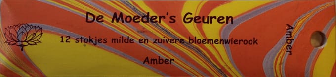 Wierook Amber | 12 Korte Stokjes Milde & Zuivere Bloemenwierook
