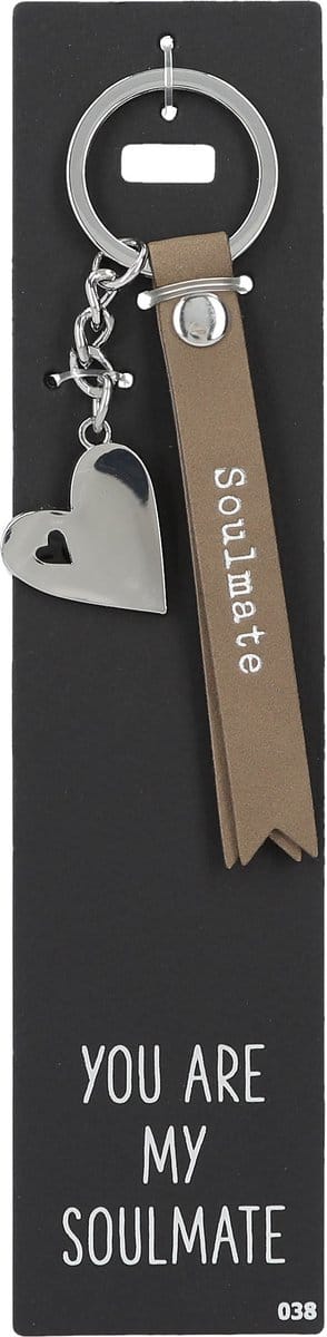 Depesche - Sleutelhanger "Do not forget me!" - motief 038 met de tekst "Soulmate"